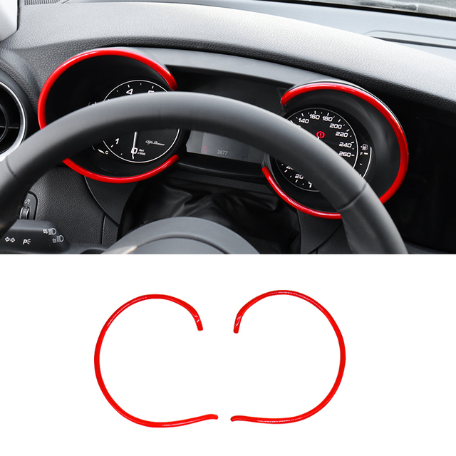 For Alfa Romeo Giulia Car Dashboard Speed ​​Decoration Ring Modification Interior Accessories