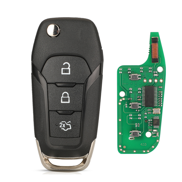 Kootri N5F-A08TAA Folding Remote Smart Car Key for Ford Escort Fusion Transit F150 F250 ID49 PCF7945P Chip 315MHZ 2/3/4 Buttons