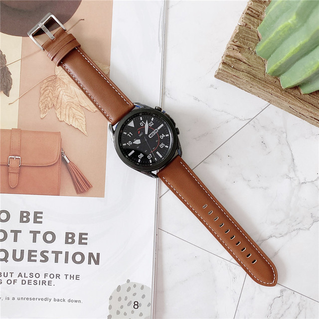 Original Leather Strap for Samsung Galaxy Watch 3 45mm 41mm Smart Watch Bracelet for Galaxy Watch 3 Wearable Accessories