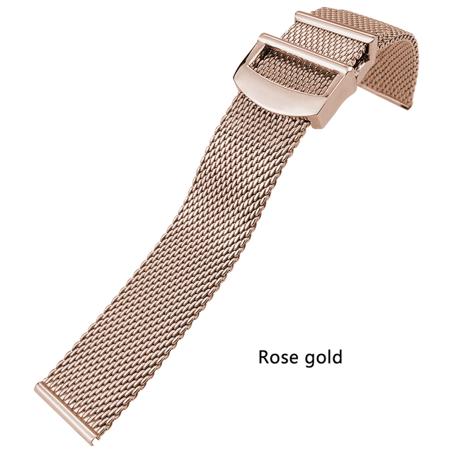 High Quality Stainless Steel Woven Mesh Watchband 20mm 21mm 22mm Fit For IWC Le Petit Prince Mark 18 Portofino Solid Watch Strap