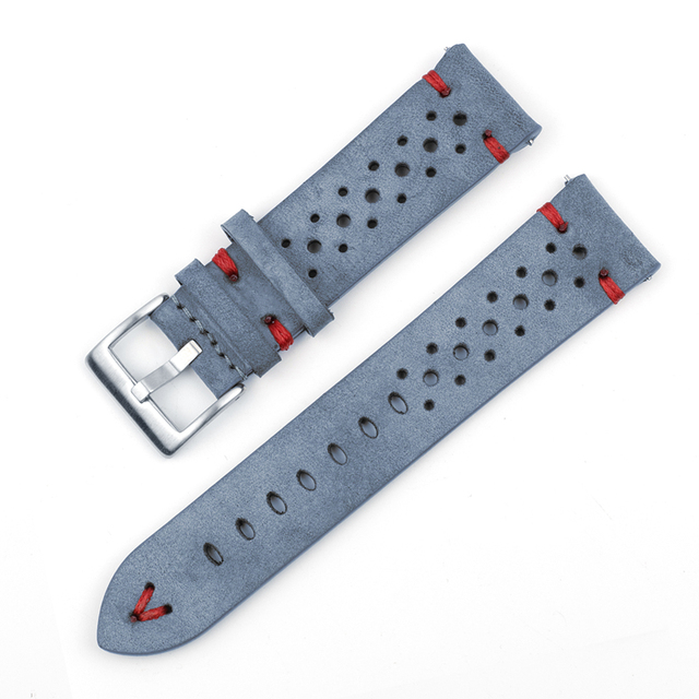 Onthelevel Leather Watch Strap 18mm 20mm 22mm 24mm Gray Color Watch Band Quick Release Watch Straps Replacement