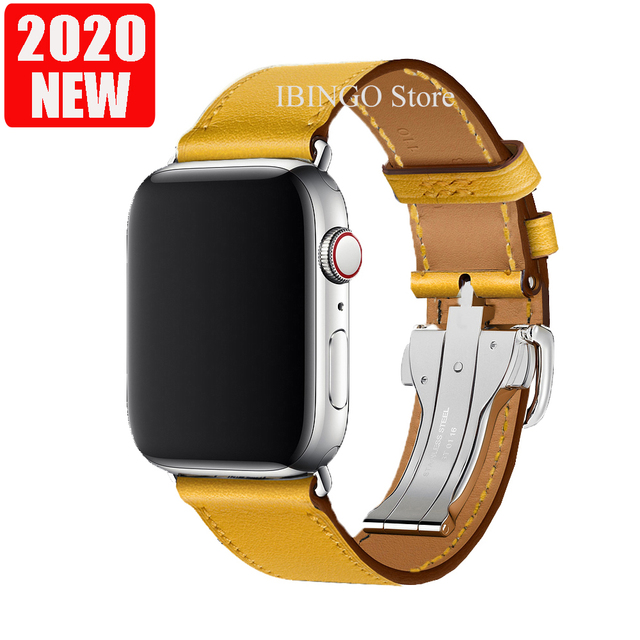 For Apple Watch Band Series 7 6 5 4 3 2 1 SE Genuine Leather Band Apple Watch 45mm 41mm 44mm 40mm 42mm 38mm Strap for iWatch