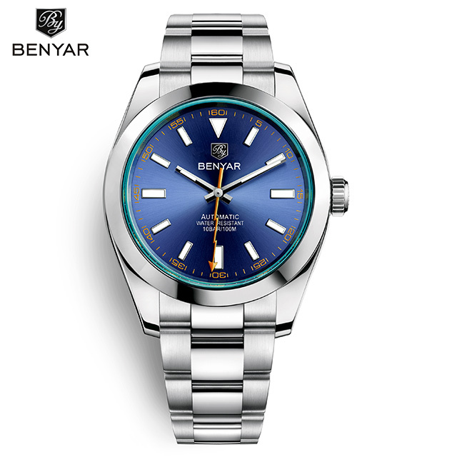 2022 New BENYAR Stainless Steel Automatic Men's Watches Top Brand Water Resistant Luxury Mechanical Wristwatch for Men