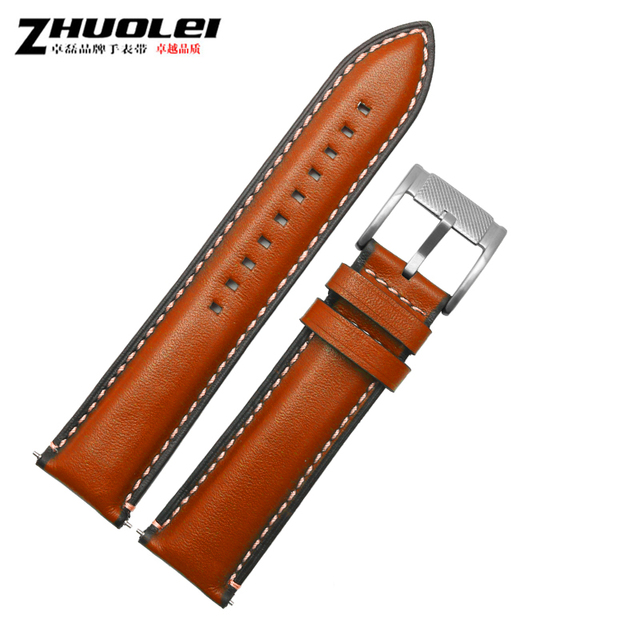 High quality carbon fiber texture watchband for omg 600 Tudor ROX wristband 22mm genuine leather straps