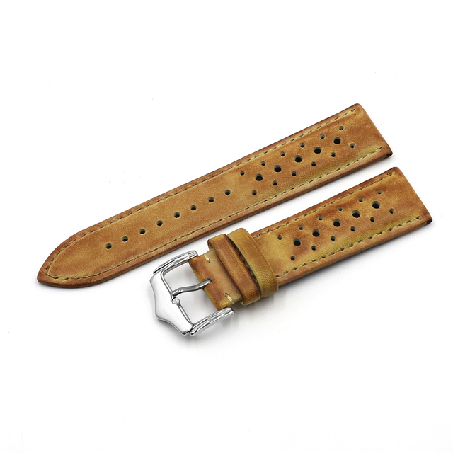 Onthelevel 18mm 20mm 22mm 24mm Genuine Leather Watch Strap Bands Black Blue Brown Multicolor High Quality Men's Watch Band