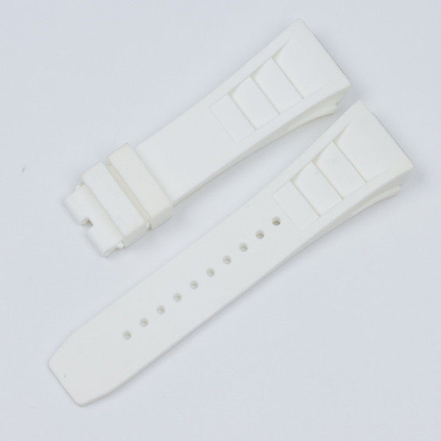 Top Quality Imported Nature Soft Silicone Rubber Black Watchband Watch Band For Mille Strap For Strap RM-011 For Richard Strap