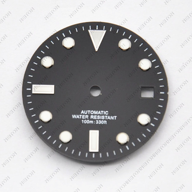 Niton 28.5mm Luminous Sterile Dial Watch Fit NH35 ETA 2824 2836 Miyota 8215 821A Mingzhu DG 2813 3804 Seagull 1612 Movement