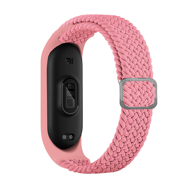 ZHIX Elastic Adjustable Nylon Braided Bracelet for Mi Band 6 Strap Miband 4 3 correa Wristband for Xiaomi Mi Band 5 Strap