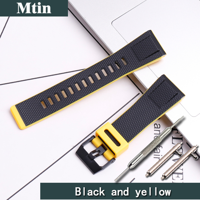 Resin Rubber Strap Men Pin Buckle Watch Accessories For Casio GA2000 Prg-650 PRW-6600 Wristband Sport 24mm Watches