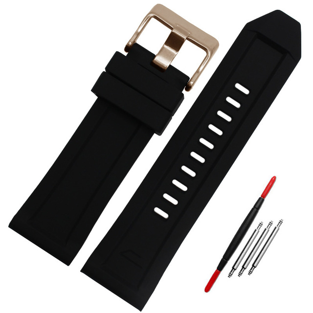 Silicone Rubber Bracelet Watch Band 26mm For Diesel DZ4496 DZ4427 DZ4487 DZ4323 DZ4318 DZ4305 Watchband Man Watches Strap