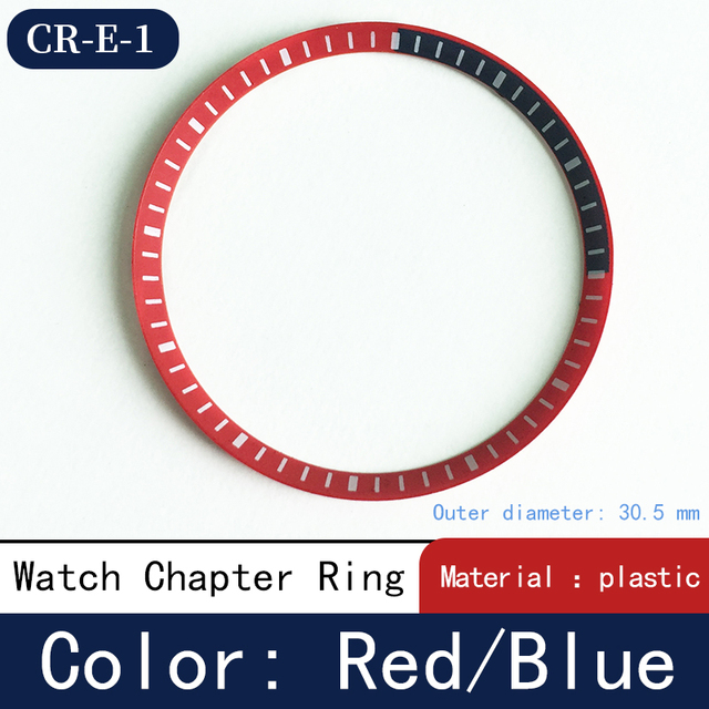 Mod watch chapter ring plastic for Seiko SKX007 SRPD53 for NH35 NH36 movement watch repair tool parts