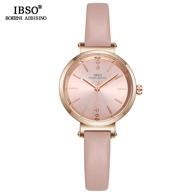 IBSO 8mm Ultra Thin Wristwatches Women Watches Luxury Female Fashion Watch Montre Femme 2022 Ladies Quartz Watch Relogio Feminino