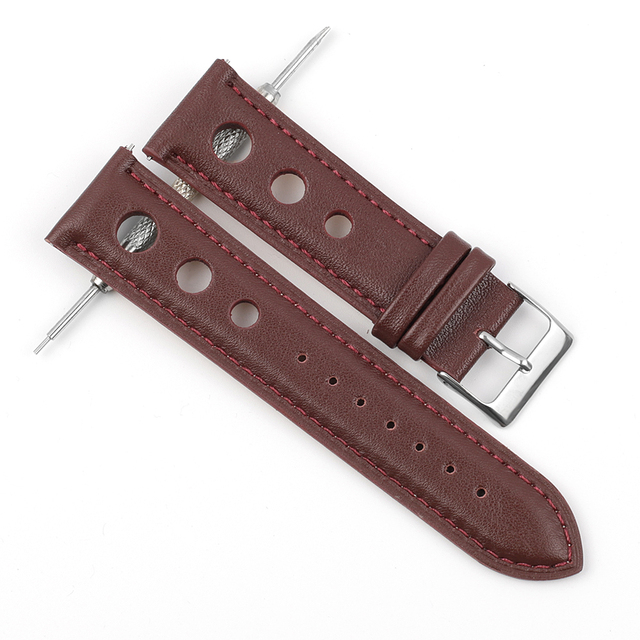 Genuine leather watch straps for men, high quality genuine leather watch accessories, 18mm, 20mm, 22mm, 24mm, black and brown