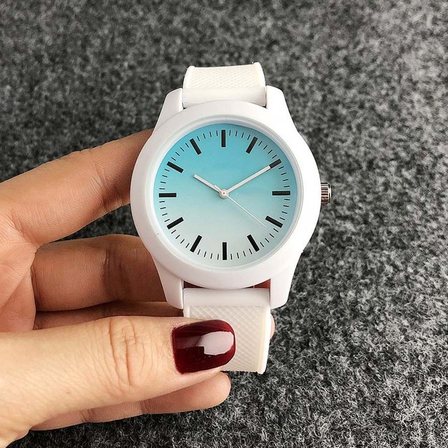 Brand Wrist Watches Fashion Men Women Ladies Girl Couples Crocodile Pattern Quartz Casual Silicone Band Watch LA07