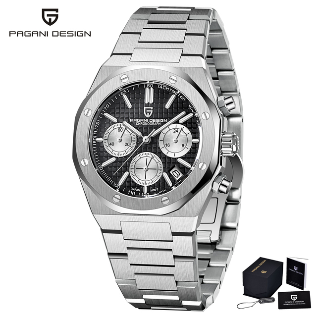 2021 New PAGANI Design Men's Quartz Watches Top Brand Stainless Steel Sapphire Automatic Chronograph 20Bar Relogio Masculino