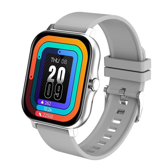 New Ladies Smart Watch Men 1.69 inch Color Screen Full Touch Fitness Tracker Call Ladies Smart Watch for Android IOS+Box