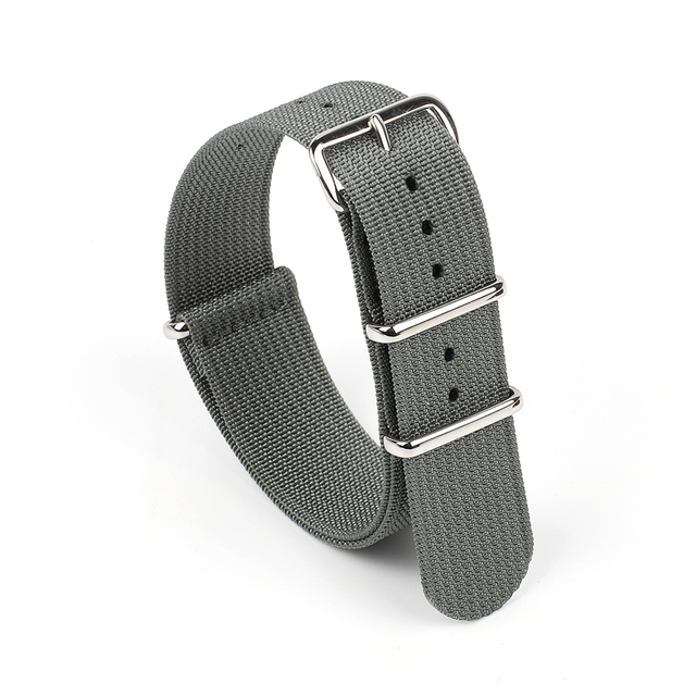 Ribbed NATO Strap 20mm 22mm Nylon Watch Strap Braid Ballistic Fabric Watchband Replacement for Military Watch Accessories