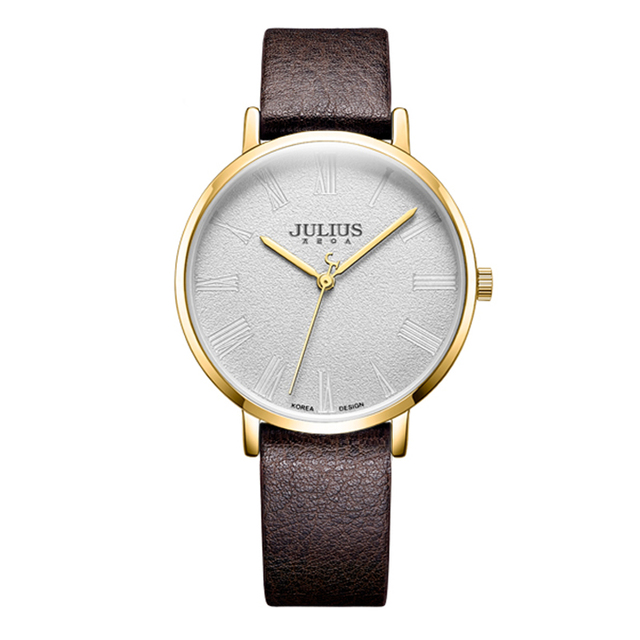 Women's Watch Retro Simple Japan Quartz Watches Big Big Top Fashion Dress Bracelet Girl Genuine Leather Birthday Gift Julius No Box