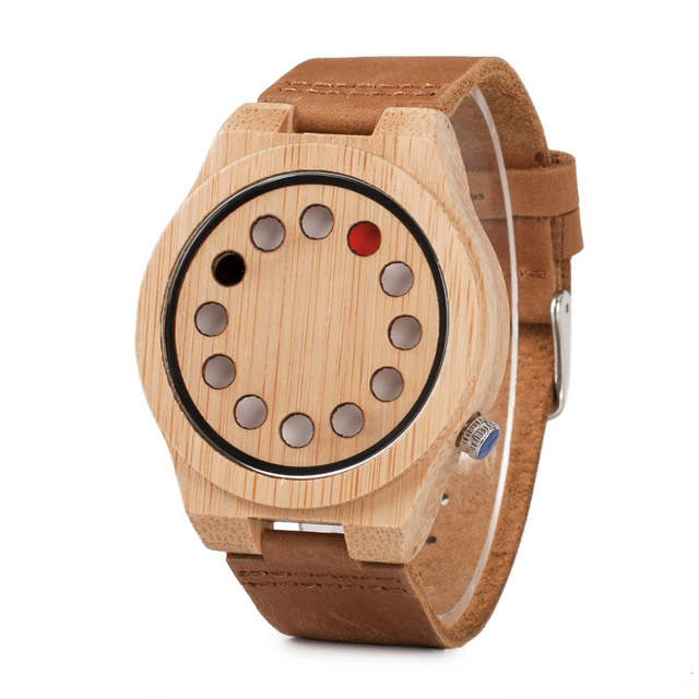 BOBO BIRD Classic Handmade Wooden Watches For Man Casual Fashion Customized Quartz Men Wristwatches Wooden Gift Box Dropshipping