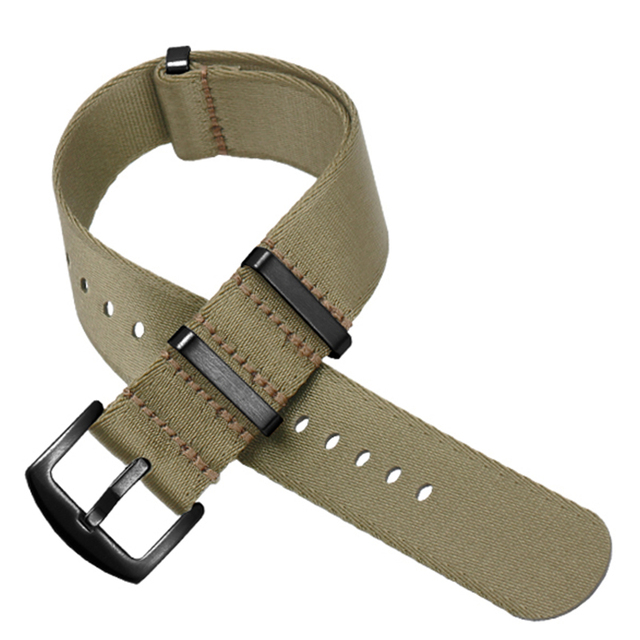 Premium Quality 20mm 22mm Seatbelt Watch Band Nylon NATO Strap for 007 James Bond Military Striped Replacement Watch Accessories