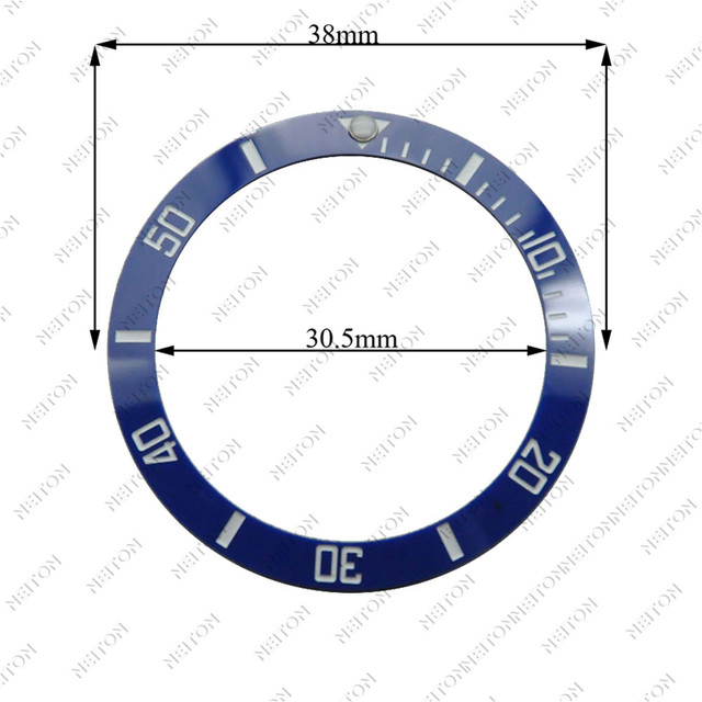 Corgeut 38mm Ceramic Bezel Insert For 40mm Mens Watch Watches Replace Accessories Watch Face Watch Bezel Inserts Different