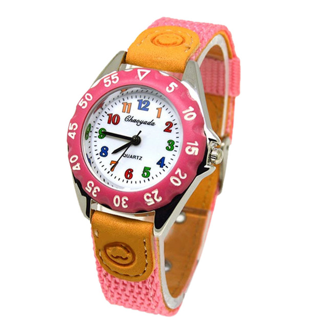 Hot Sale Cute Kids Watch Waterproof Quartz Watches For Boys Girls Sports Wristwatches Kids Clock Nylon Strap Student Gifts