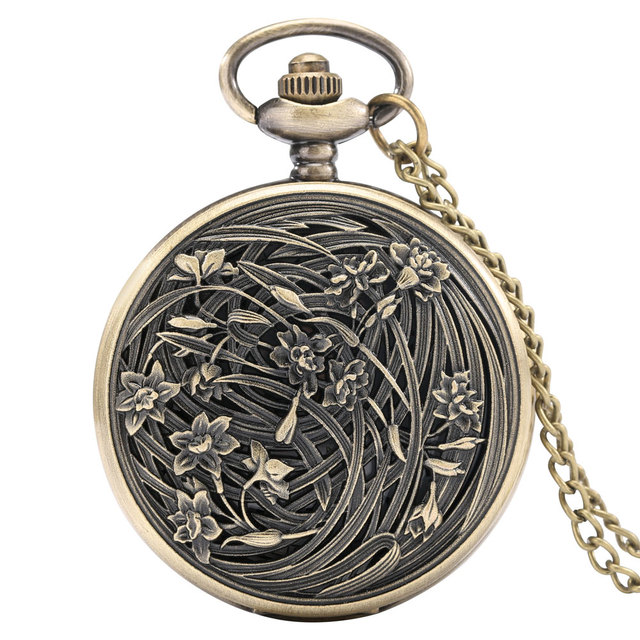 Personalized custom men women quartz pocket watch with thick chain Japan animation personality style neutral fashion watches