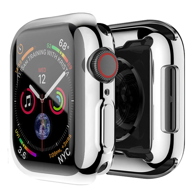 360 Soft Clear TPU Screen Protector Case For Apple Watch Series 7 6 5 4 3 2 1 SE 44mm Applewatch IWatch Bumper Accessories