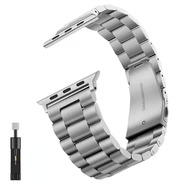 Metal Stainless Steel Strap For Apple watch 7 45mm 41mm 6 5 4 SE 44mm 40mm Smart watch luxury wristband For iwatch 3 2 42mm 38mm