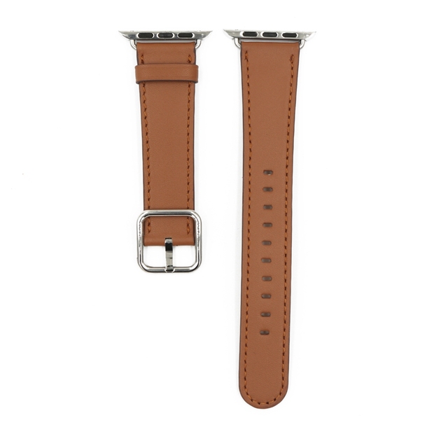 URVOI Leather Strap for Apple Watch Series 7 6 SE 5 4 321 Calf Leather Strap for iwatch 40 44mm Square Buckle Modern Design GEN.2