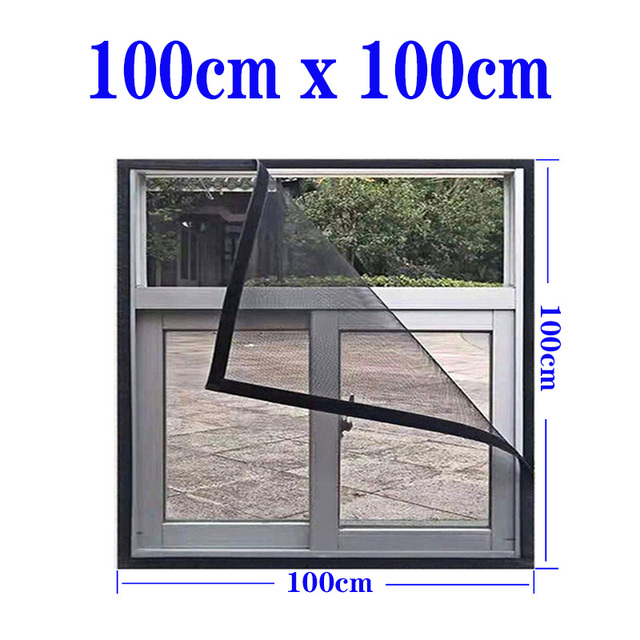 Invisible Fiberglass Summer Mosquito Net Adjustable Tulle Mesh Removable Customizable