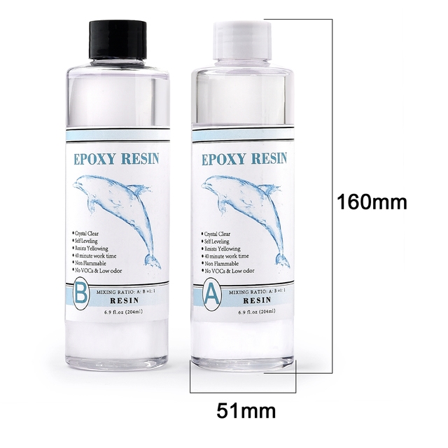 1:1 AB Resin Epoxy Glue High Adhesive Hardener Crystal Glue for DIY Resin Jewelry Making Accessories 100g/200g/400g/500g/1000g