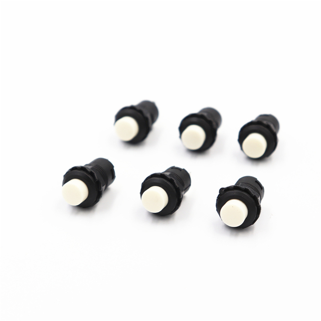 6pcs Self-locking/Momentary Push Button Switch DS228 DS428 12mm Out On Push Button Switch 3A/125VAC 1.5A/250VAC DS-228 DS-428