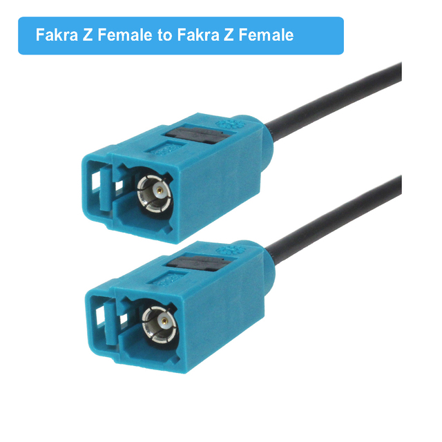 Universal Fakra Z Male/Female RAL5021 Neutral Coding RG174 Cable Auto Navigation GPS Antenna Extension RF Coaxial Pigtail