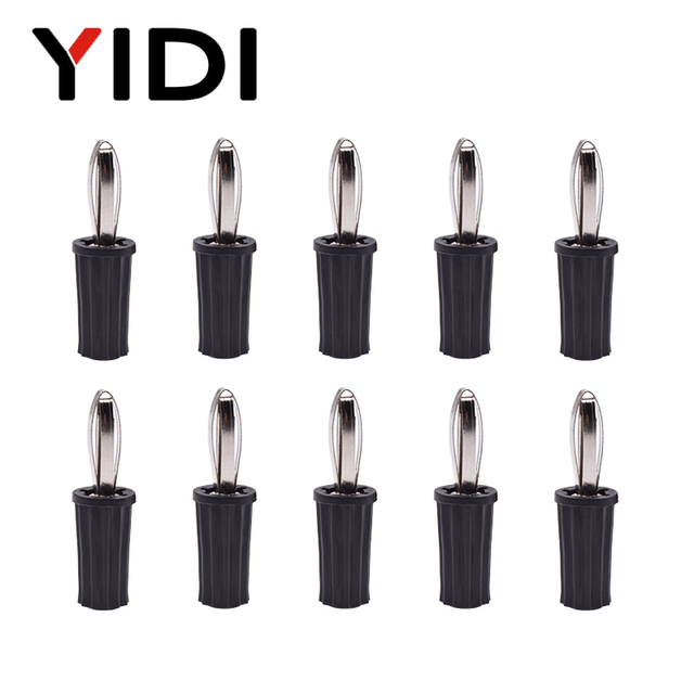 10pcs 4mm Red Black Male Female Banana Plug Speaker Jack Amplifier Adapter Screw Terminal Vise Post Socket Connectors