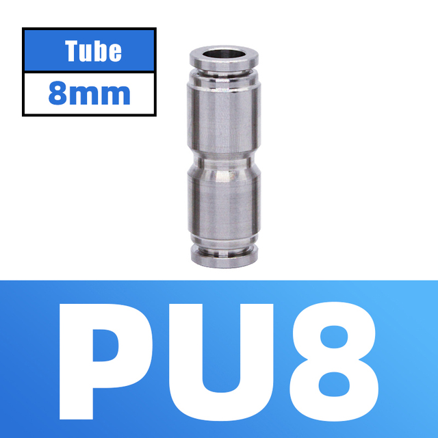 304 Stainless Steel Air Hose Fitting Pneumatic Coupling Tube Coplin Quick Open PG PU4 PU6 PU8 PU10 Trachea Metal Fitting