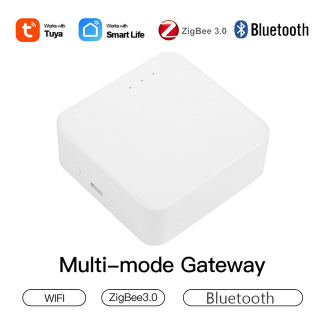 Tuya ZigBee Smart Gateway Multi-mode Bluetooth Network Hub Smart Home Smart Life App Voice Control Work with Alexa Google Home