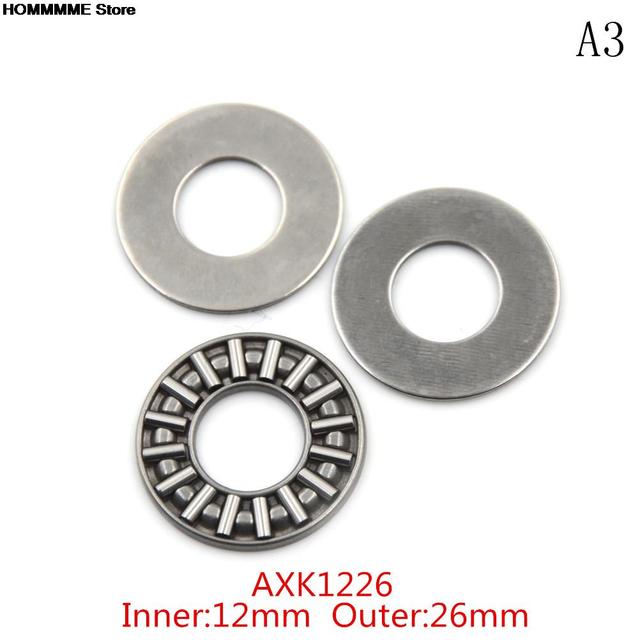 3pcs Plane thrust needle roller bearing AXK0821 + 2AS AXK2035 + 2AS AXK1024 + 2AS AXK1226 + 2AS AXK1528 + 2AS AXK2035 + 2AS NEW