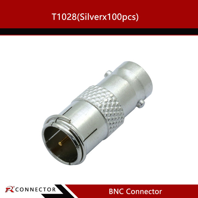 RF Coaxial Connector Adapter BNC Female Jack to F Fast Male Plug Coaxial Adapter Coupler Extender 12/50/100pcs