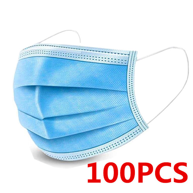 Disposable protective mask 3 ply non woven fabric dust cloth