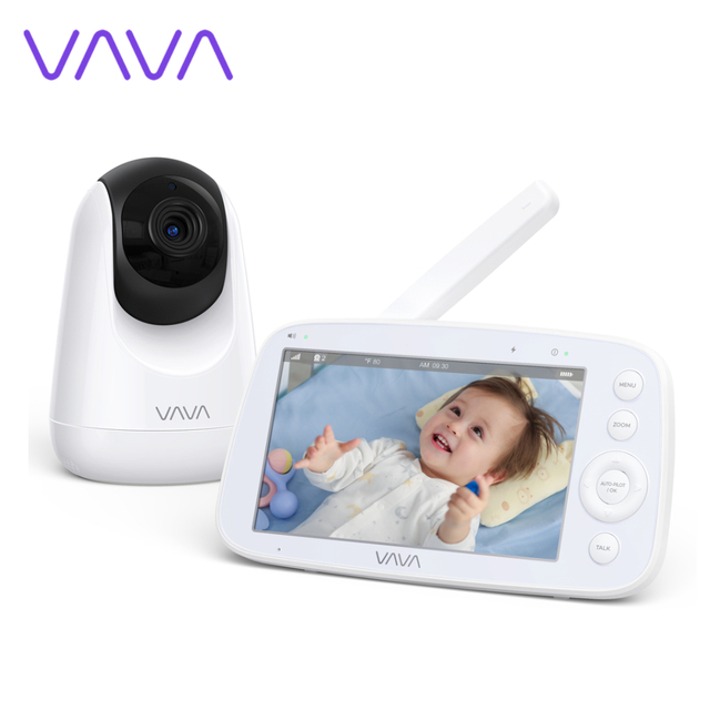 VAVA Split Screen IH006 5" 720P Baby Monitor Zoom Camera Audio Visual Infrared Night Vision Thermal Monitor