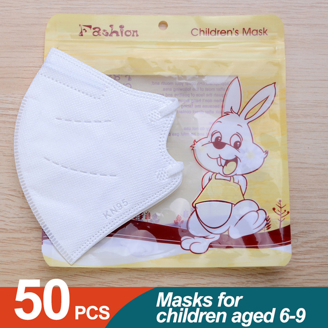 10/20/50pcs ffp2mask niños 6-9old mask for children kn95 mascarillas niños ce washable kids ffp2reutilizable fpp2 infantil masks