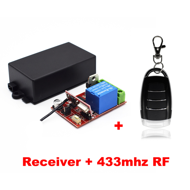 1 CH 12V - 24V AC DC Wireless Remote Control Receiver + 1pc 1527 Remote Learning Code