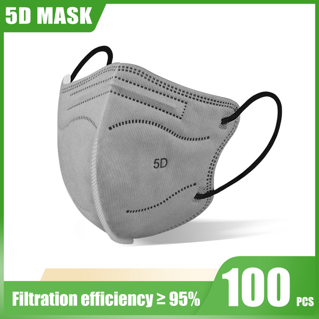 Elough 5D FFP2 Mascarillas KN95 Certified Adult Colorful ffp2fan Kn95 Face Mask FPP2 Approved Mascarillas Fpp2 Mask