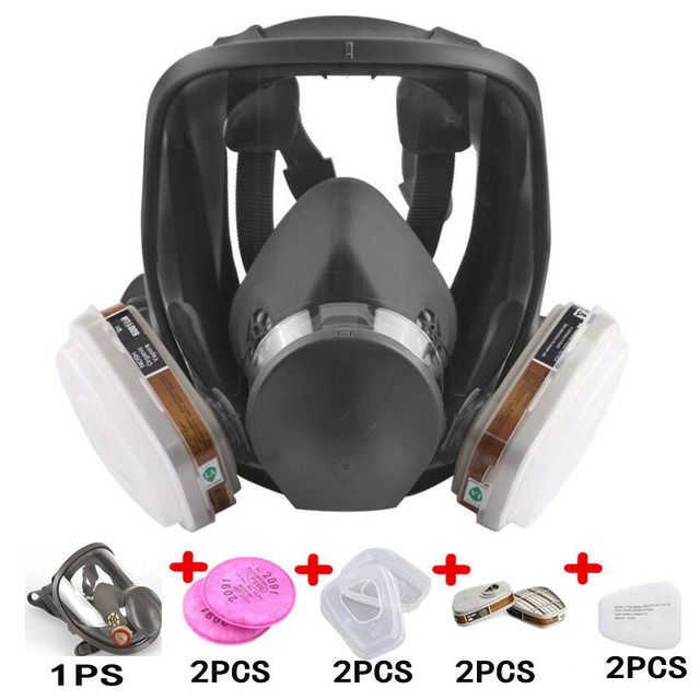 Protection 3/15/17 in 1 Safety Respirator Gas Mask Same For 6800 Gas Mask Painting Spraying Full Face Face Respirator