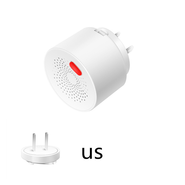 Tuya Wifi Smart Gas Leak Detector Natural Gas Safety Alarm Sensor Warning Leakage Sensor fire Safety EU US UK Plug Smart Home