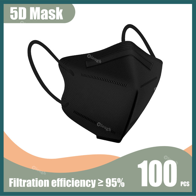 5D قناع وجه واقي KN95 Mascarillas FPP2 5 طبقات FFP2 Mascarillas الالوان FFP2mask الكبار تنفس KN 95 Mascherina FFPP2