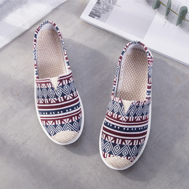 Single Flat Bottom Lazy Fisherman Canvas Shoes 2022 New Style Casual Korean White Canvas Women's Shoes