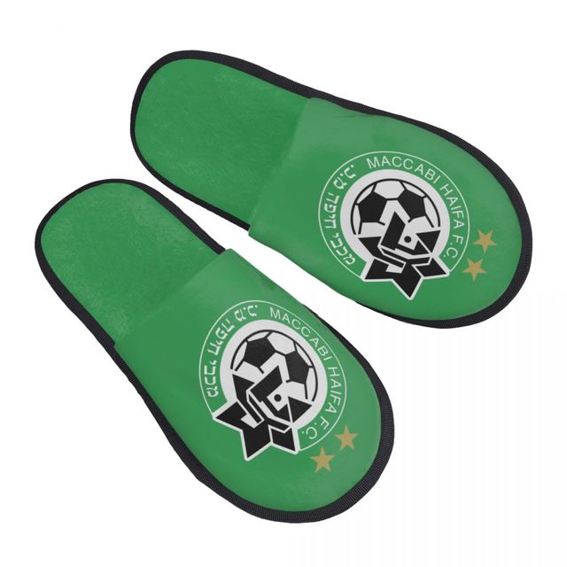 Maccabi Haifa Fc Women and Men Fluffy Slipper Soft Plush Warm Home Shoes Anti-slip Cozy Plush