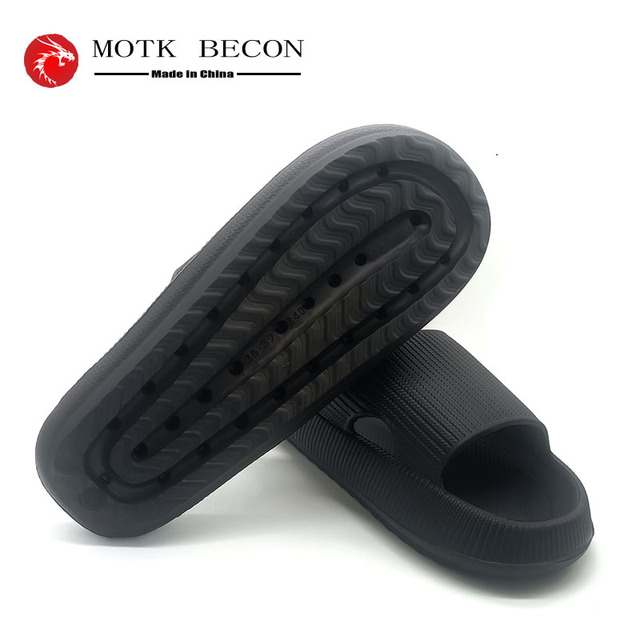 men slippers thick platform slippers summer beach eva soft sole sandal men ladies indoor leisure bathroom anti-slip shoes